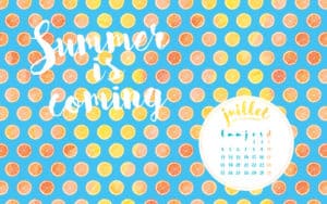 Calendrier de Juillet 2016 (Freebies & Printable) 7 Calendrier de juillet freebies et printables en A4