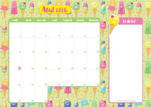 Calendrier de Août 2016 (Freebies & Printable) 10 Calendrier aout 2016 avec to do list