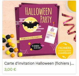 Invitation halloween téléchargeable Invitation halloween téléchargeable