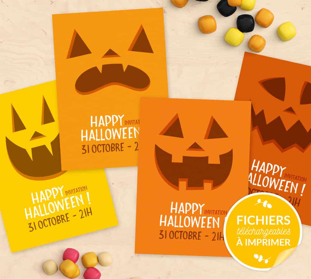 Une déco affreusement mignonne pour Halloween, ça vous dit ?! 8 Kit imprimable invitation halloween