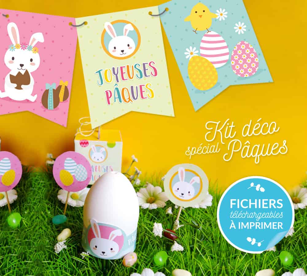 Kit déco de pâques à imprimer