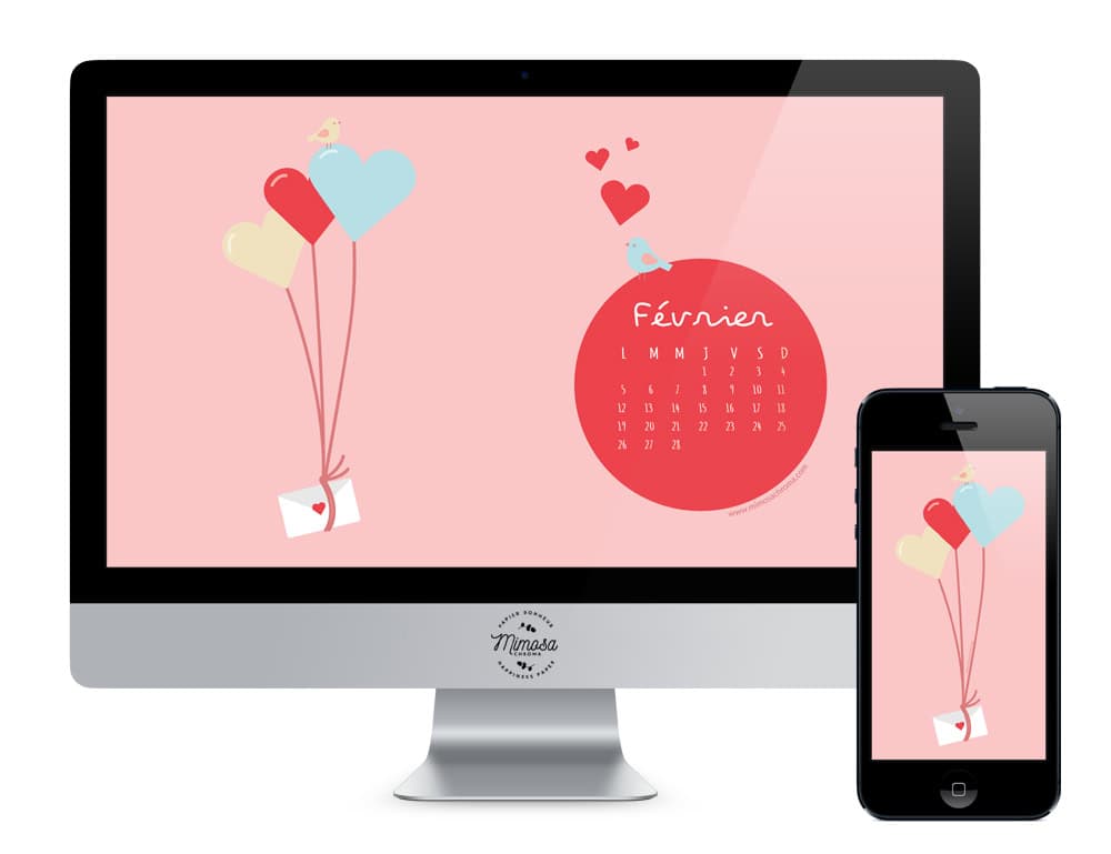 Calendrier de Février 2018 (Freebies & Printable) 4 Calendrier de février à télécharger