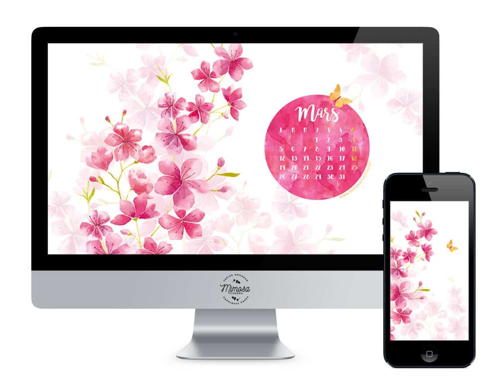 Boutique en mode vacances et Calendrier de Mars 2018 (Freebies & Printable) 4 Calendrier de mars à télécharger