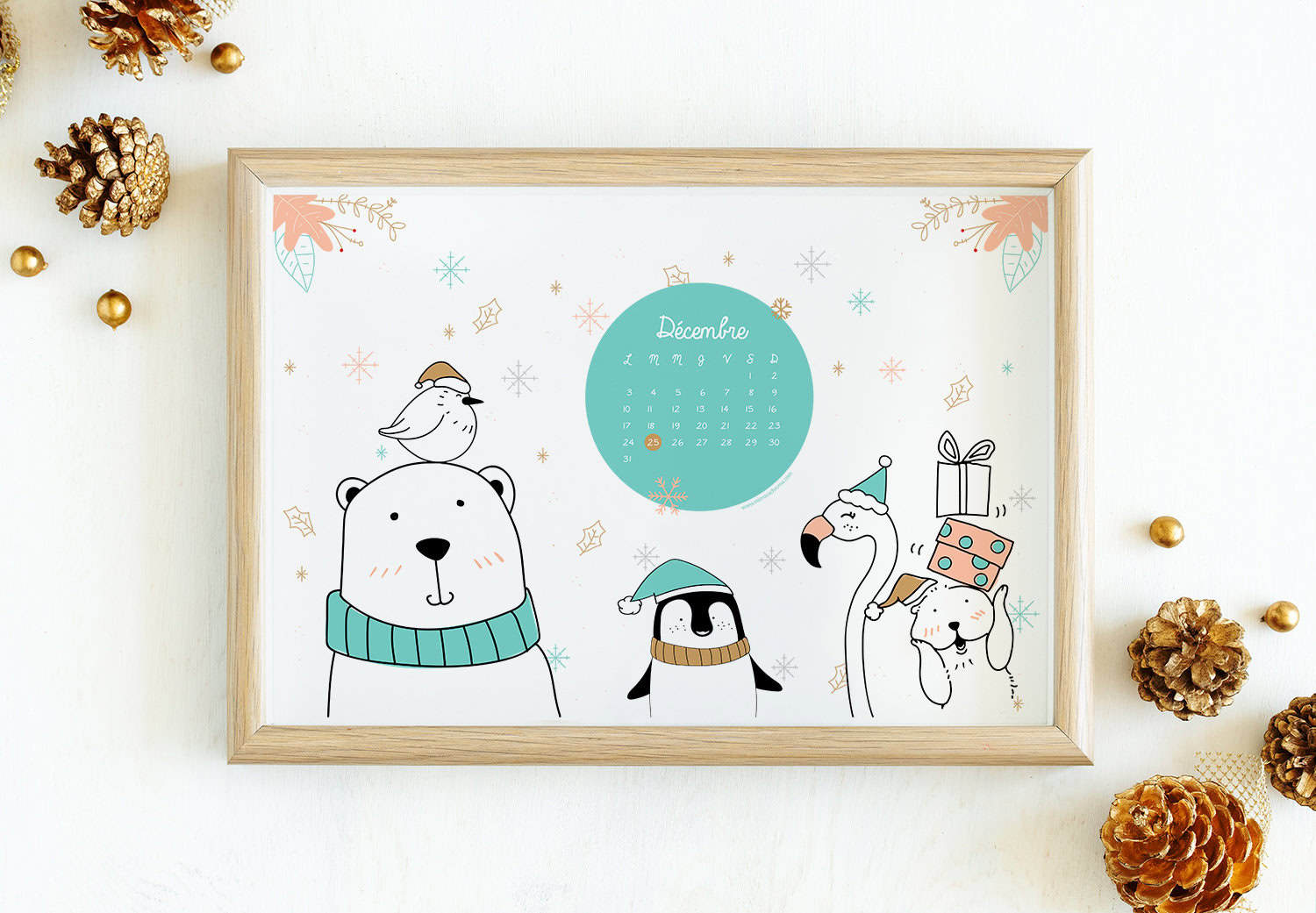 Calendrier de Décembre 2018 (Freebies & Printable) 4 Calendrier de décembre 2018 à télécharger