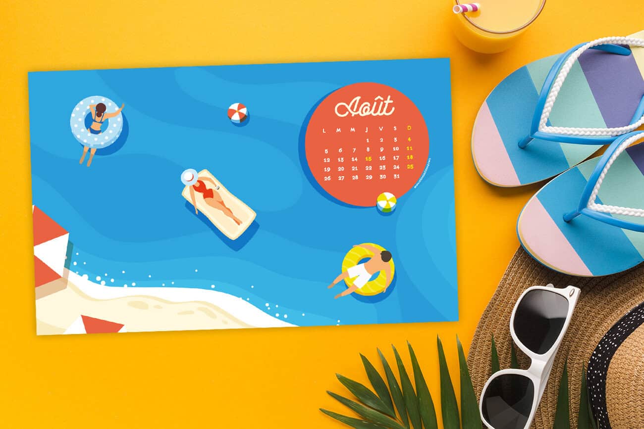 Calendrier d’août 2019 à télécharger