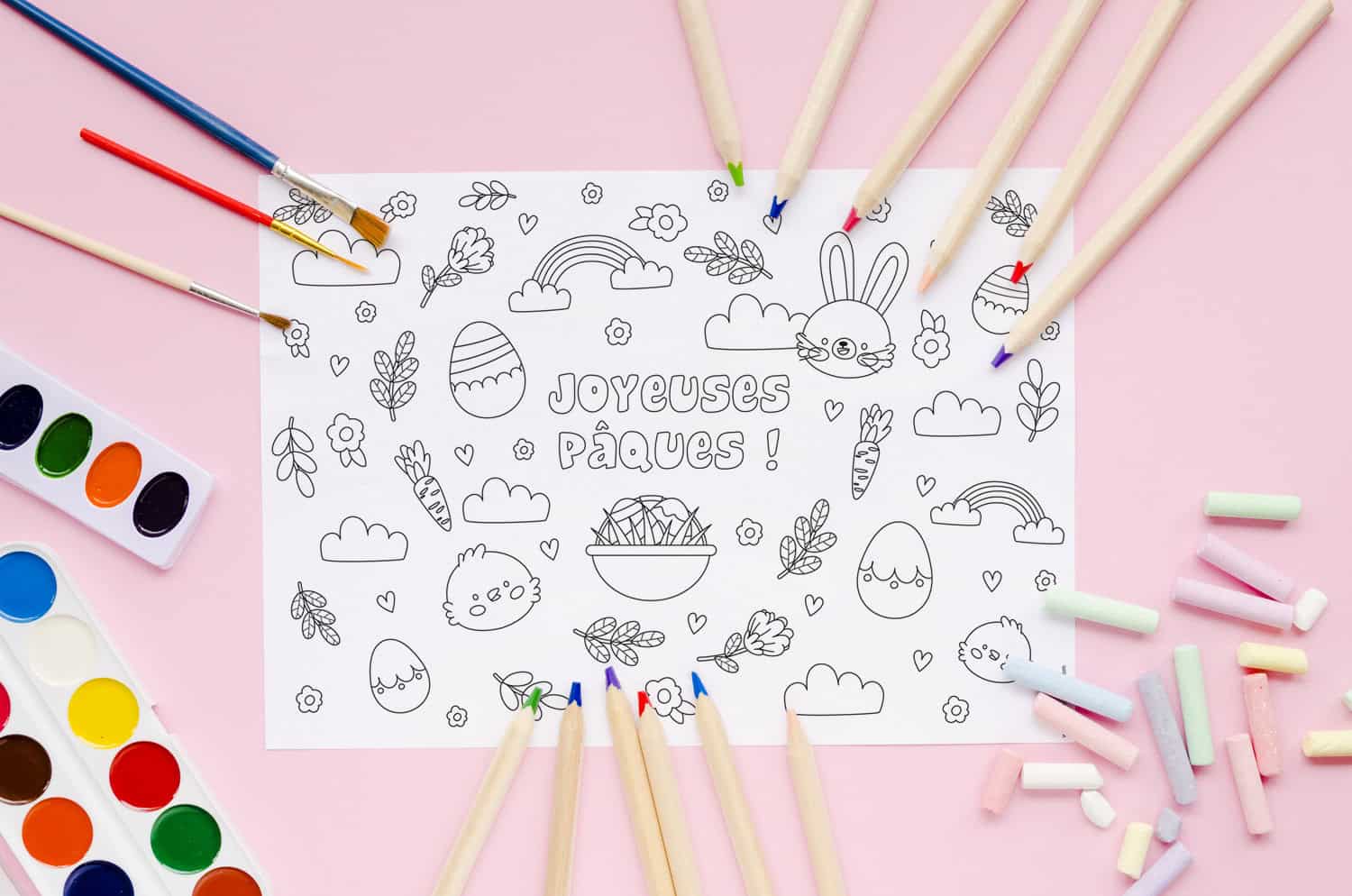 Coloriage Pâques à télécharger