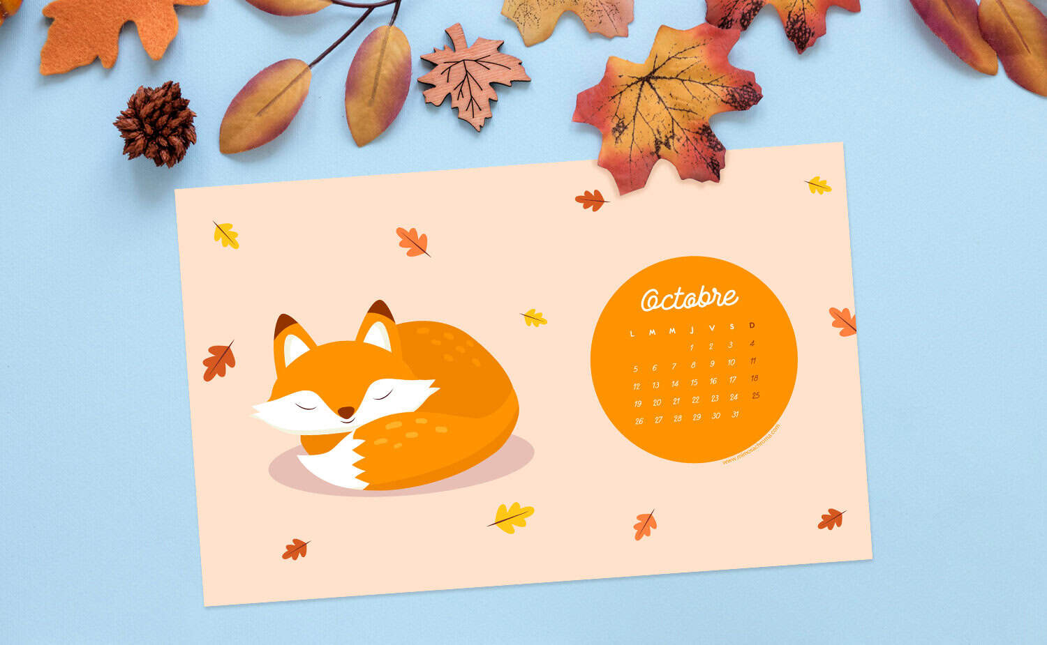 Calendrier d'Octobre 2020 (Freebies & Printable) 4 Calendrier d'Octobre 2020