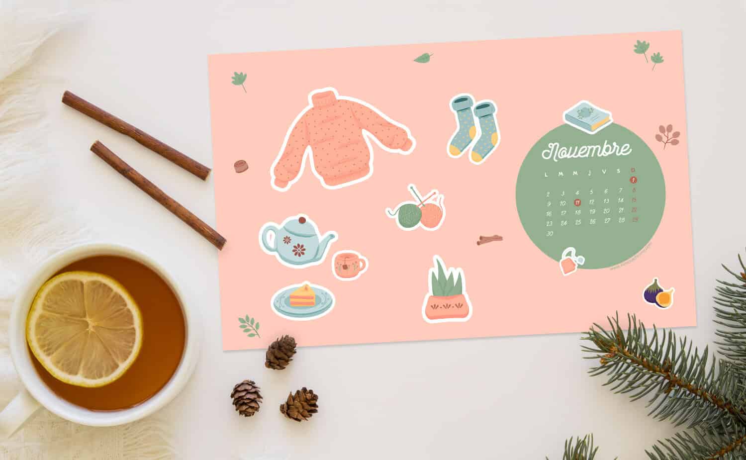 Calendrier de Novembre 2020 + coloriage à imprimer (Freebies & Printable) 4 Calendrier de Novembre 2020 + coloriage à imprimer (Freebies & Printable)
