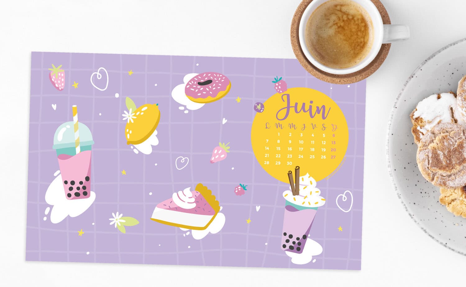 Calendrier de Juin 2021 (Freebies & Printable) 4 Calendrier de Juin 2021 à télécharger