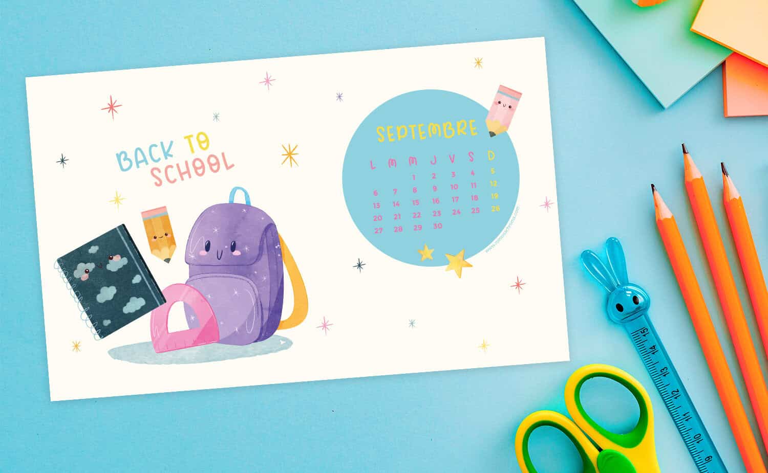 Calendrier de Septembre 2021 (Freebies & Printable)