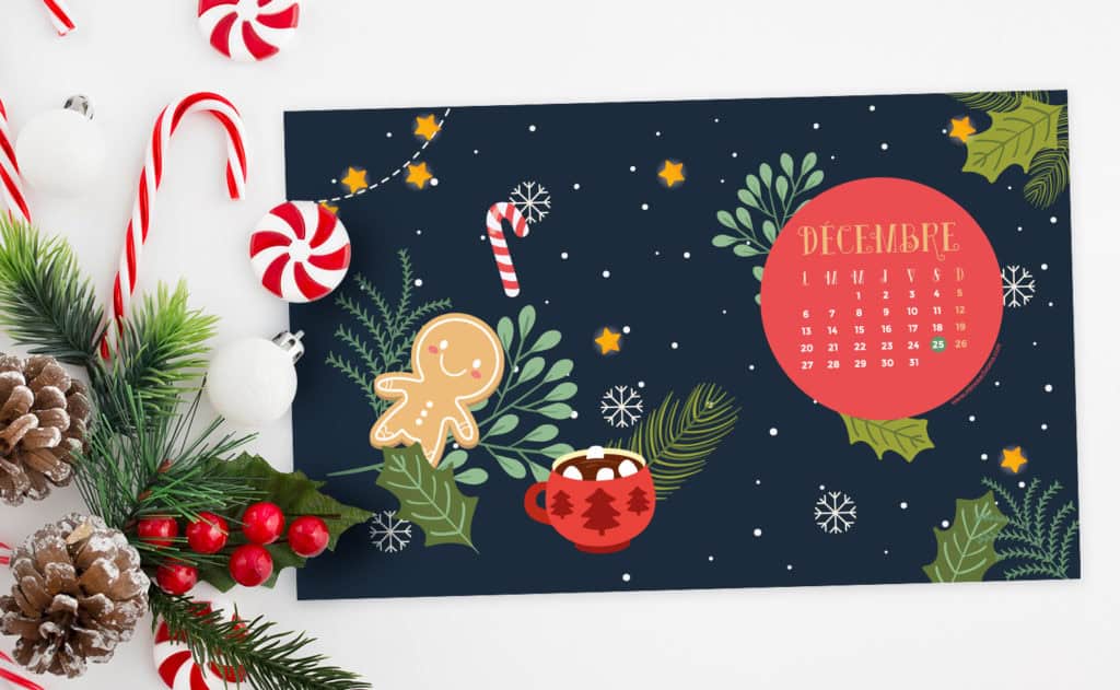 Calendrier de Décembre 2021 + lettre au Père Noël à télécharger 2 Calendrier de Décembre 2021 à télécharger