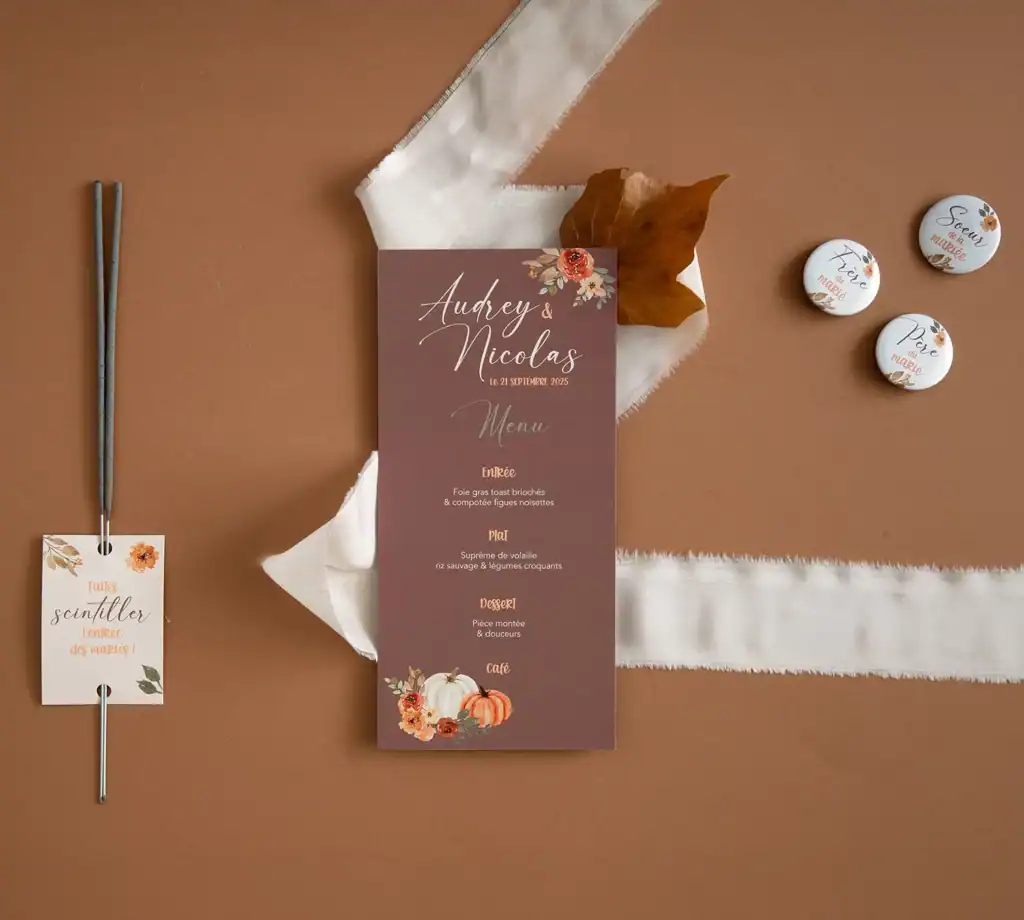 Faire-part de mariage | Collection Automne 3 fairepart mariage automne07