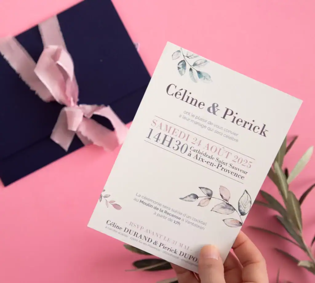 Faire-part de mariage | Collection Feuillage 1 mariage feuillage04