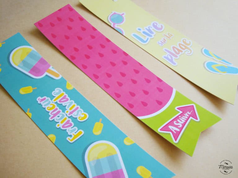Marque-page estival (Freebies & Printable)