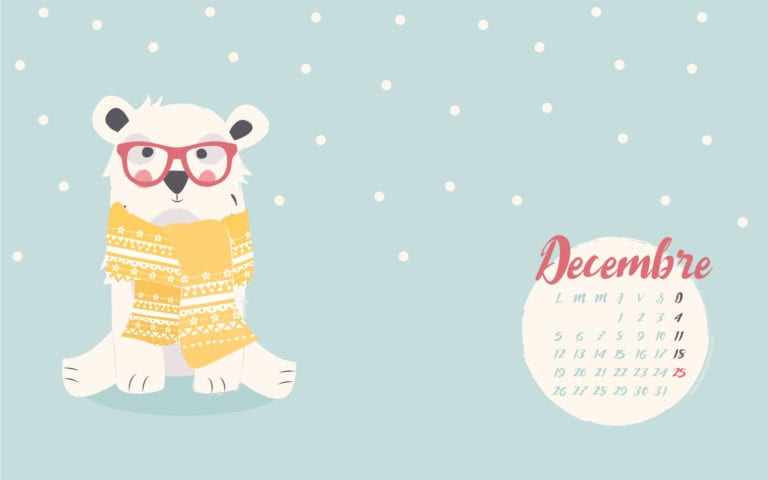 calendrier de décembre 2016 à télécharger