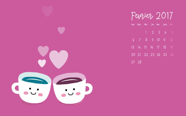 Calendrier de Février 2017 (Freebies & Printable) et nouveautés