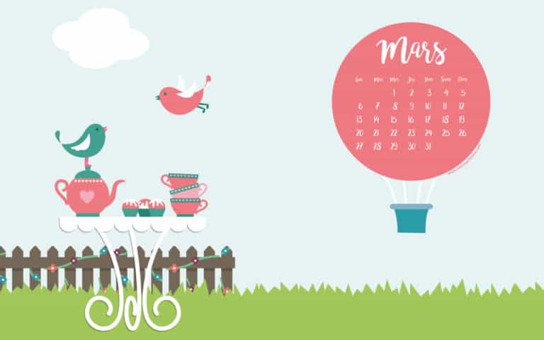 Calendrier de Mars 2017 (Freebies & Printable)