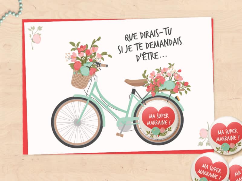 Carte-badge demande de parrain/marraine