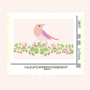Timbre personnalisé - Collection fleurie