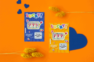 Carte à gratter annonce grossesse - Style ticket de jeu à gratter pour futur grands-parents