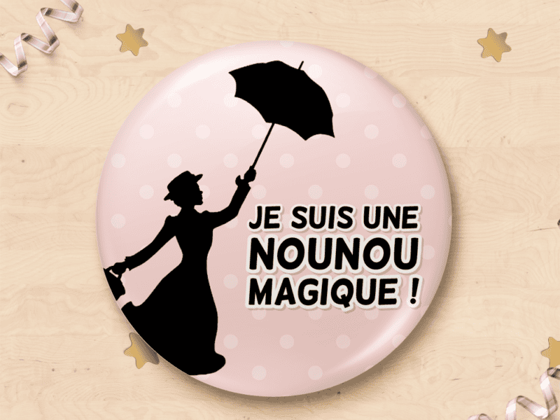 Magnet cadeau "Je suis une nounou magique !"
