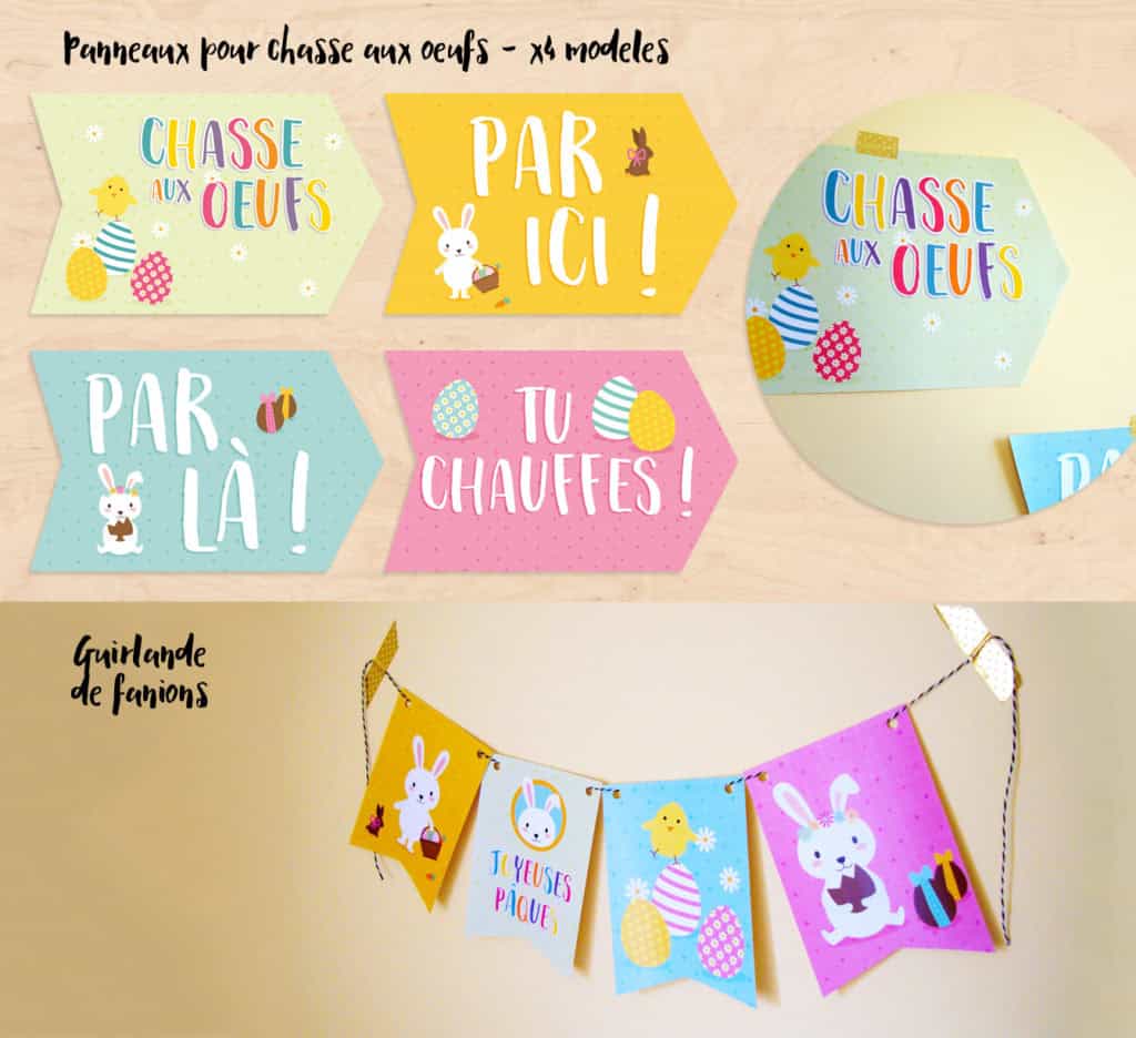 Kit décoration de paques imprimable