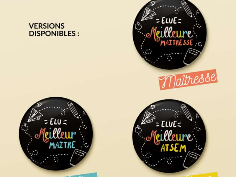 Magnet cadeau de fin d'année pour Maîtresse, Maître ou ATSEM