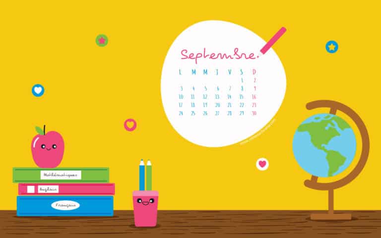 Calendrier de Septembre 2018 (Freebies & Printable) 1 Calendrier de septembre 2018 à télécharger