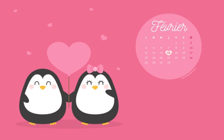 Calendrier de Février 2019 (Freebies & Printable) 3 Calendrier de février 2019 à télécharger