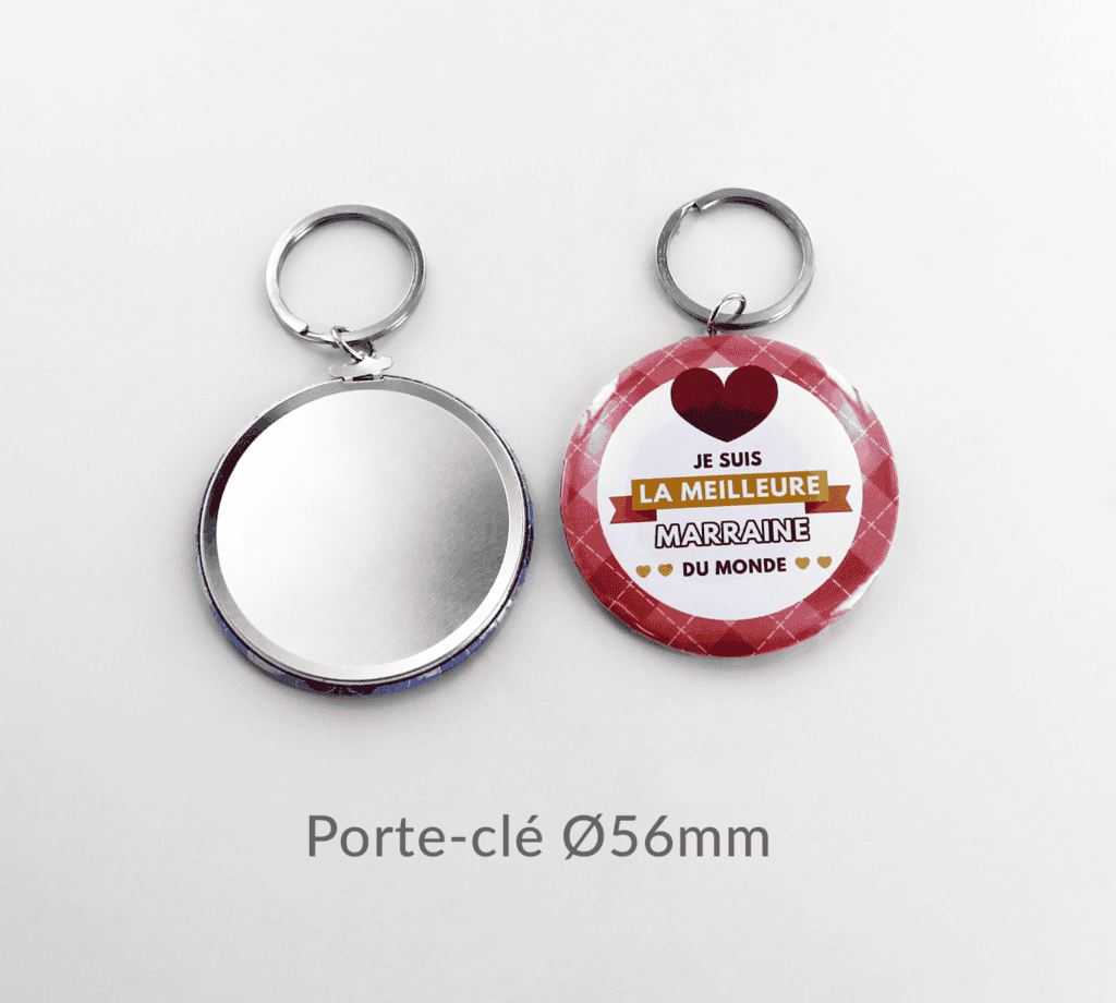 Porte-clé cadeau pour parrain ou marraine - Je suis le meilleur parrain/la meilleure marraine du monde !