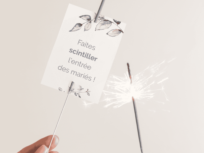 Étiquettes pour feu de Bengale - Feuillage