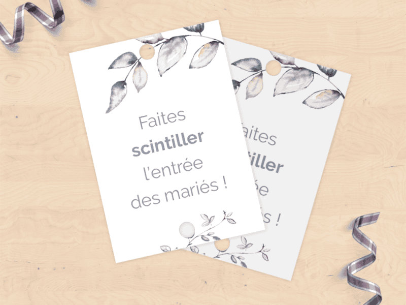 Étiquettes pour feu de Bengale - Feuillage