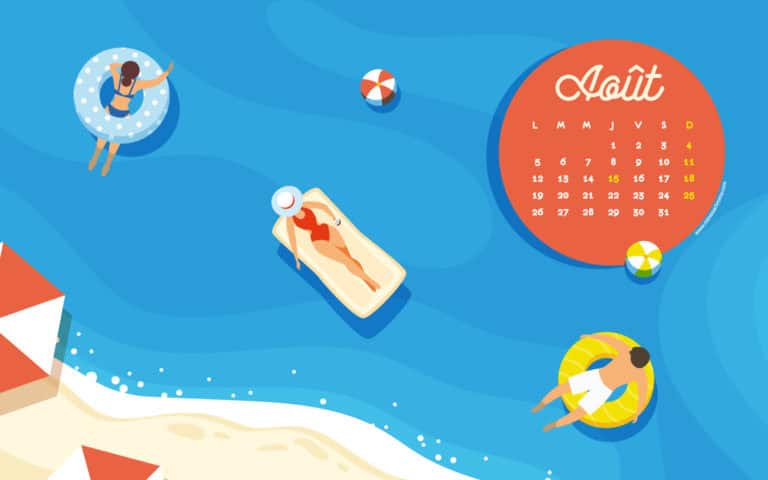 Calendrier d’août 2019 à télécharger