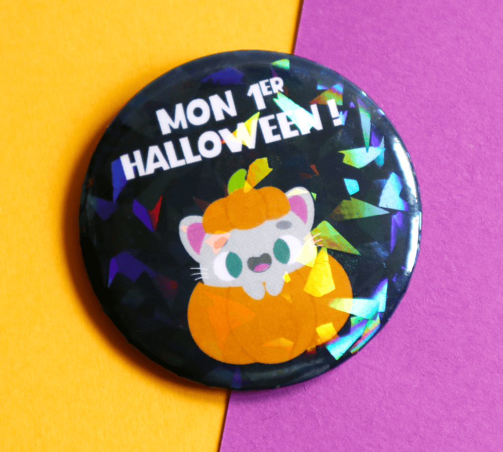 Badge "Mon 1er Halloween" pour photo souvenir de bébé