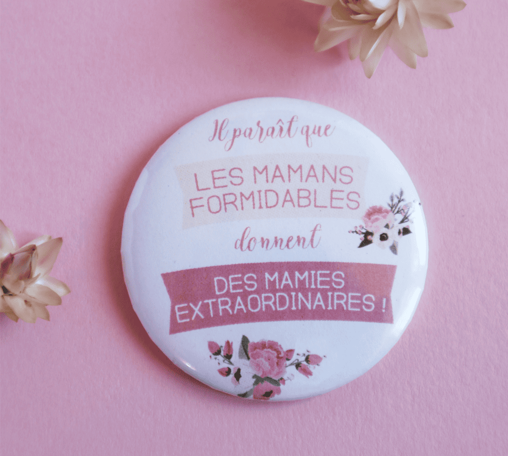Miroir de poche annonce grossesse grand-mère - Les mamans formidables donnent des mamies extraordinaires !