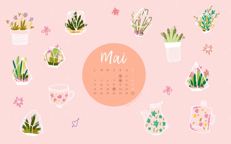 Calendrier de mai 2020 + coloriage à imprimer (Freebies & Printable)