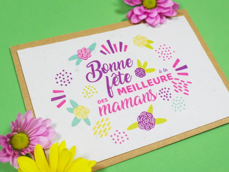 Carte à planter pour cadeau maman – Fête des mères