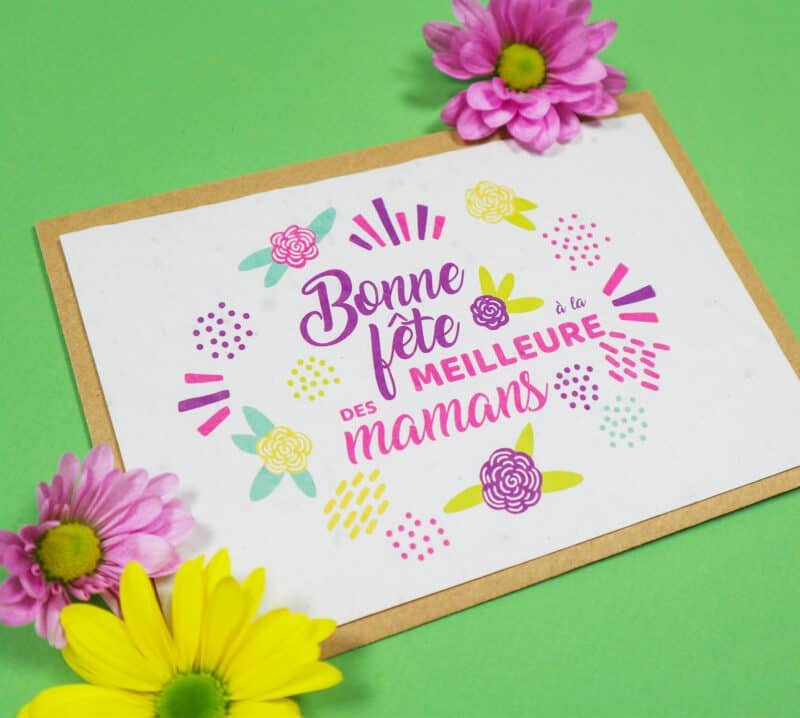 Carte à planter pour cadeau maman – Fête des mères