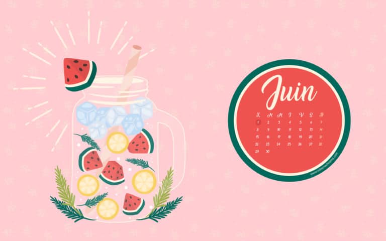 Calendrier de juin 2020 + coloriage à imprimer (Freebies & Printable)