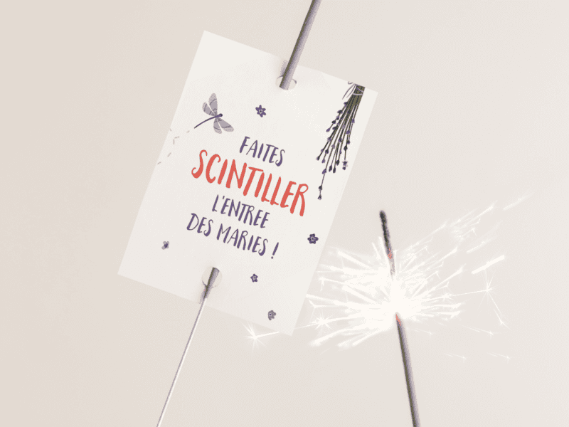 Étiquettes pour cierge magique - Provence