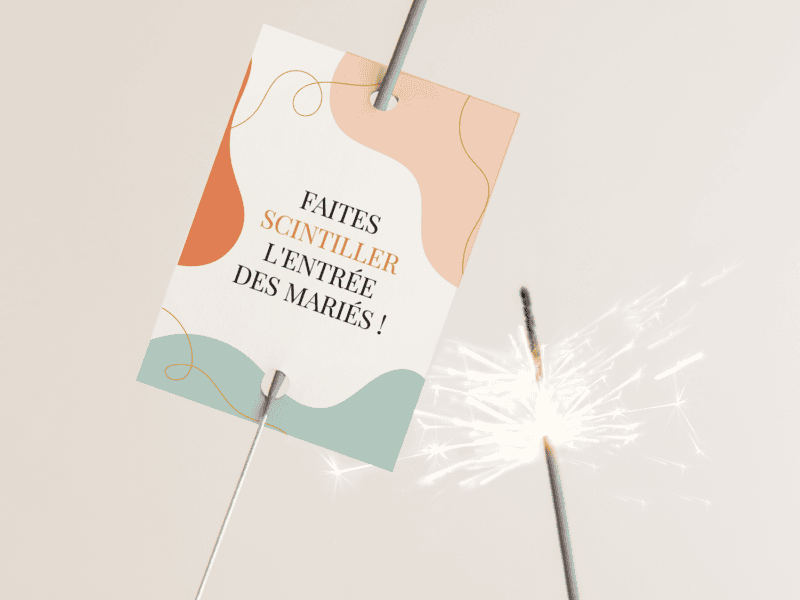 Étiquettes pour cierge magique - Abstrait