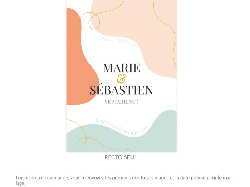 « Save the Date » Mariage – Collection Abstrait "Save the Date" Mariage - Collection Abstrait