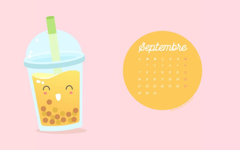 Calendrier de Septembre 2020