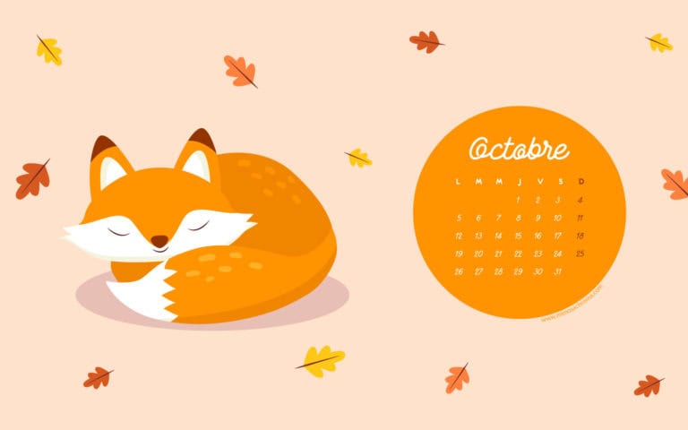 Calendrier d'Octobre 2020