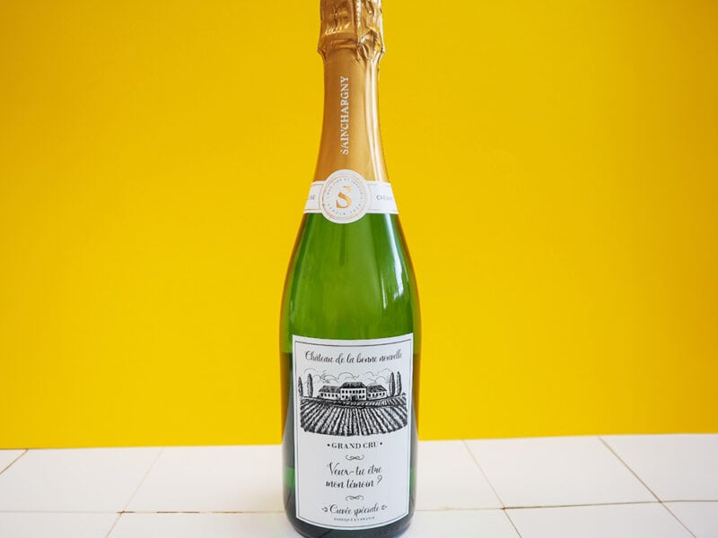 Étiquette bouteille de vin personnalisée - Classique