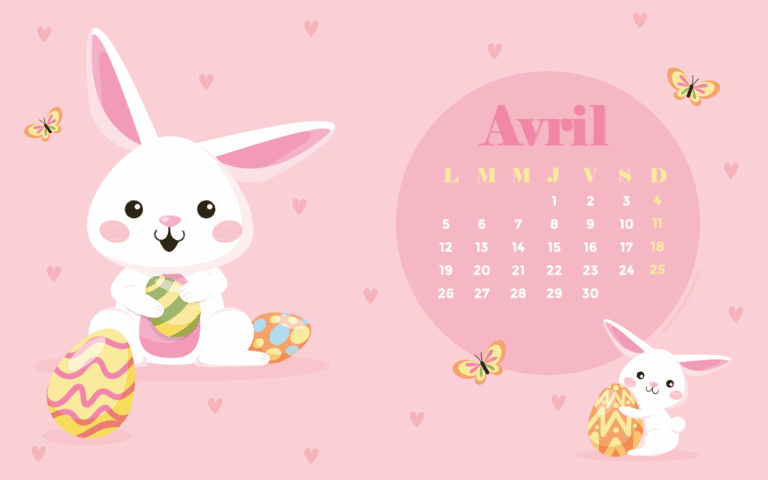 Calendrier d'Avril 2021 (Freebies & Printable)
