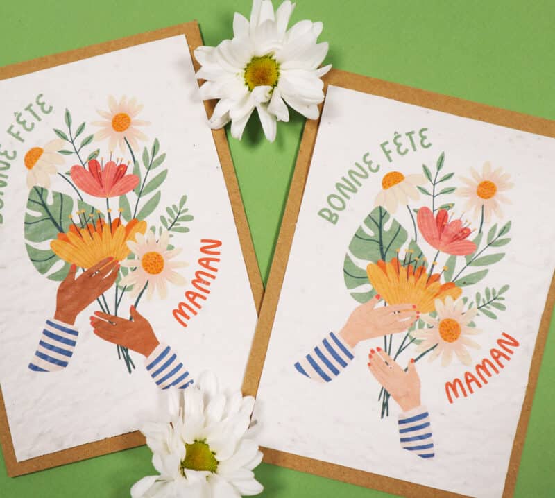 Carte à planter pour Fête des mères - Bonne fête maman