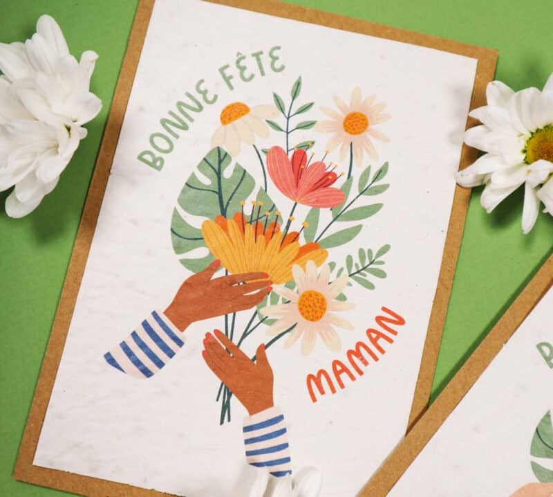 Carte à planter pour Fête des mères - Bonne fête maman