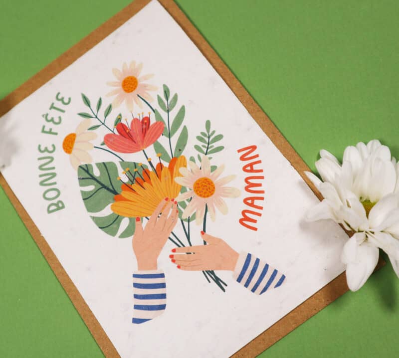 Carte à planter pour Fête des mères - Bonne fête maman