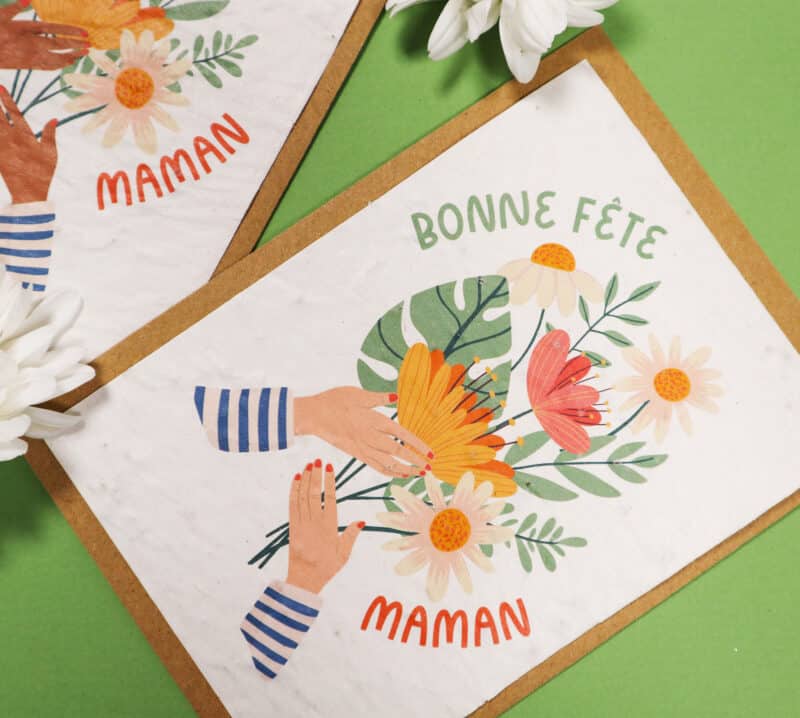 Carte à planter pour Fête des mères - Bonne fête maman